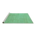 thumbnail image 2 of Ahgly Company Machine Washable Indoor Rectangle Abstract Turquoise Blue Modern Area Rugs, 3' x 5', 2 of 4