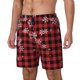 thumbnail image 1 of Fotbe Red Buffalo Plaid Traje de Baño para Hombre – Shorts de Natación de Secado Rápido con Forro y Bolsillos-Large, 1 of 6
