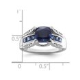 thumbnail image 3 of 2.80 Carat (ctw) Lab-Created Blue Sapphire Ring in Sterling Silver, 3 of 5
