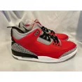 thumbnail image 4 of Ni-k-e Air Jordan 3 Retro SE Unite Mens 9.5 Fire Red Cement Grey CK5692 600, 4 of 6