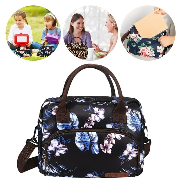 Fridja Lunch Box Women Fashion Insulated Lunch Bag Detachable Shoulder Strap Lunch Tote Bag Large Drinks Cooler Bag Durable Leakproof Beach Bag Thermal Snacks Organize Clearance
