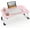 Pink, variant on Folding Lap Desk, 23 Inch Portable Wood Black Laptop Bed Desk Lap Desk with Cup Holder, for Working Reading Writing, Eating, Watching Movies for Bed Sofa Couch Floor
