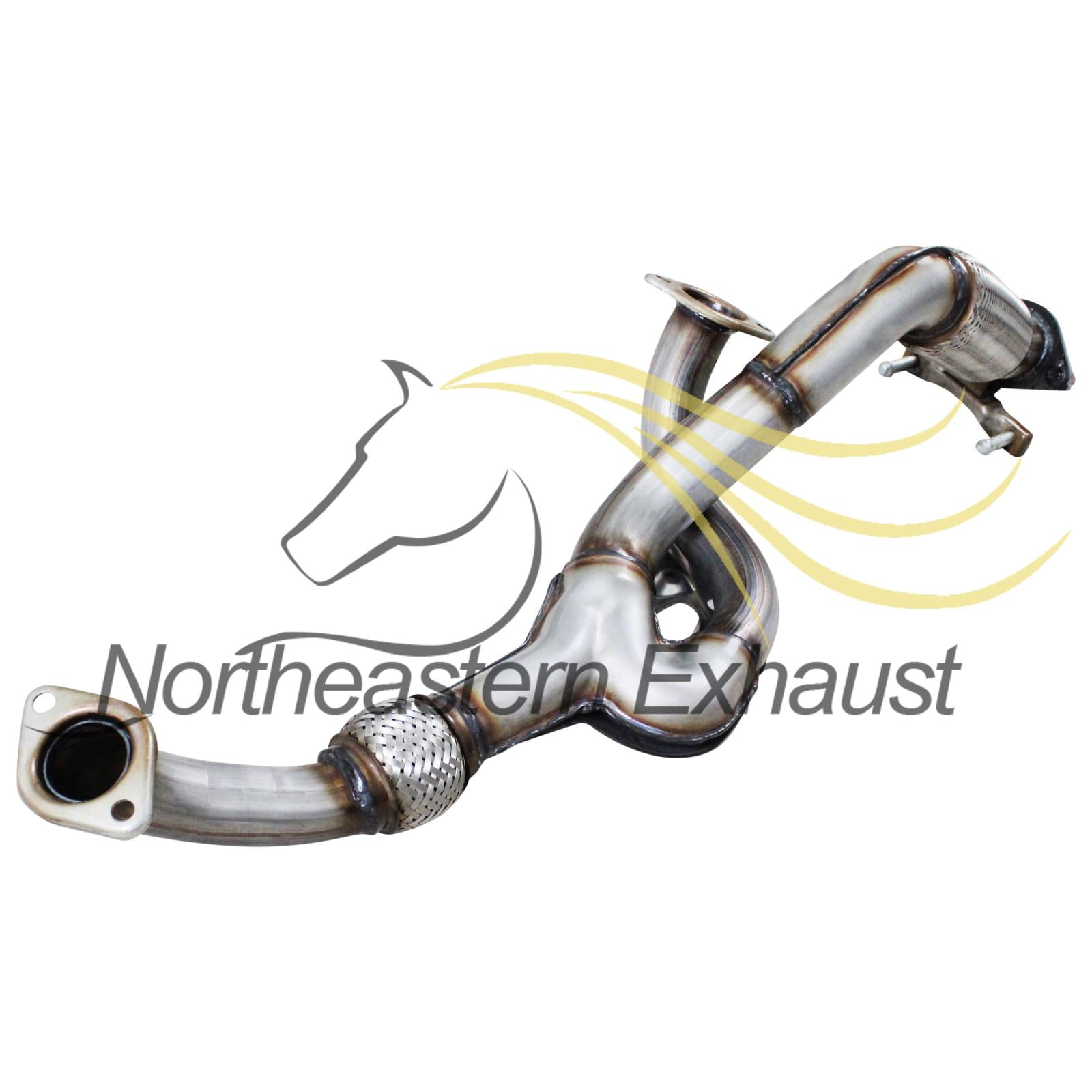 Northeastern Exhaust Stainless Steel Front Flex Pipe Fits 2007–2009 Hyundai Santa Fe 3.3L SUV – Direct-Fit Exhaust Replacement | Durable Stainless Steel Construction