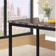 thumbnail image 3 of Roundhill Furniture Noyes Metal Dining Table with Laminated Faux Marble Top, 3 of 4