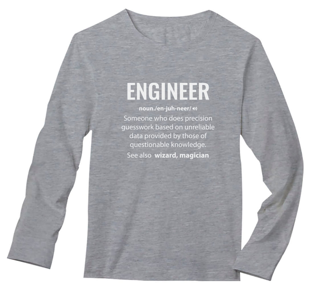 Engineer Shirt Definition Noun Engineer Tee Gift Engineering