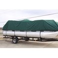 thumbnail image 3 of NEW GREEN 28 FT VORTEX ULTRA 5 YEAR CANVAS PONTOON/DECK BOAT COVER, ELASTIC, STRAP SYSTEM, FITS 27'1" FT TO 28' LONG DECK AREA, UP TO 102" BEAM (FAST FREE SHIPPING - 1 TO 4 BUSINESS DAY DELIVERY), 3 of 6