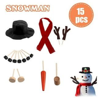 20PCS Mini Snowman Making Christmas DIY Decorating Kit for 2-4Y Unisex  Toddler, Build & Decorate Your Snowman