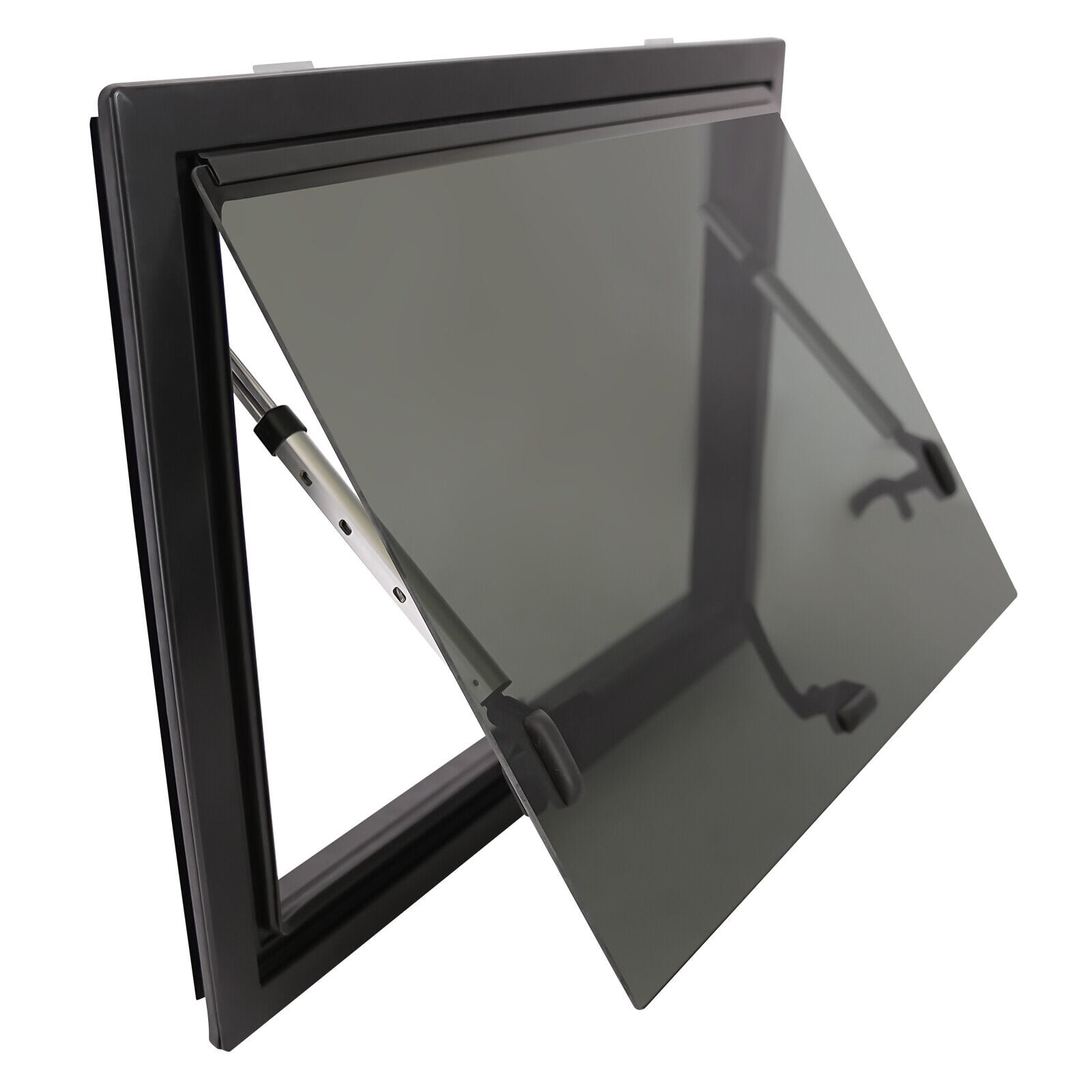 TFCFL RV Caravan Camper Van Push Out Window with Screen Trailers Venting Window Rectangular 65° Opening 60*45cm
