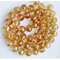 thumbnail image 5 of U8MO 14mm Pretty Faceted Orange Crystal Quartz Round Loose Beads 14pcs, 5 of 6