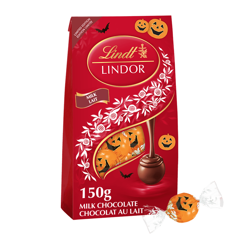 Lindt LINDOR Pumpkin Milk Chocolate Truffles Bag, 150g - Walmart.ca