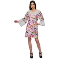 thumbnail image 2 of Moomaya Printed Robe For Girls Cotton Plus Size Nightwear Summer Bathrobes, 2 of 6