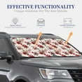 thumbnail image 4 of Haiem Rose Flowers Car Windshield Sun Shade (2 Pieces) Foldable Windshield Sun Shade Car Accessories for Truck SUV Pickup-Small, 4 of 7