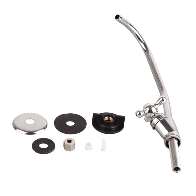 28cm / 11.02 In Drinking Water Filter, Silver Faucet Tap, Zinc Alloy For Water Filters Water Softeners