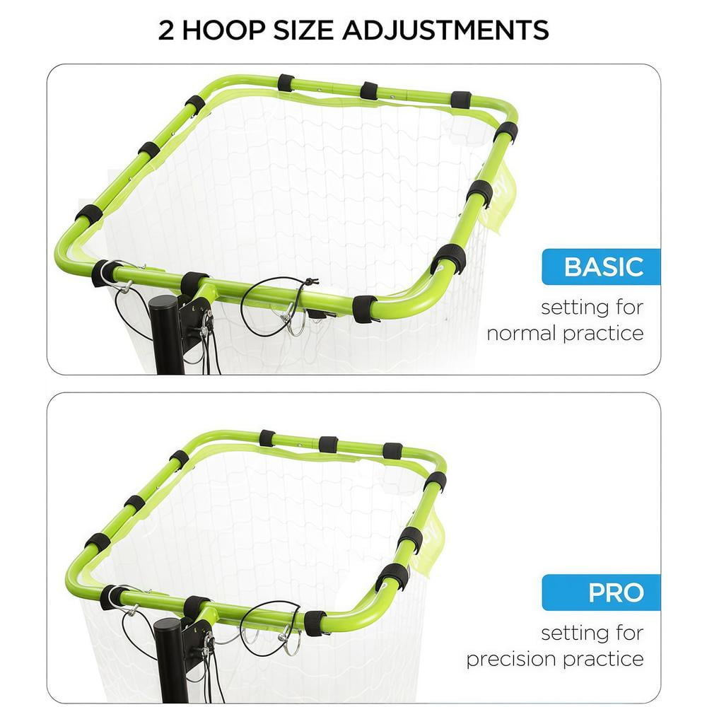 Volleyball Setting Trainer Volleyball Setter Training Equipment Adjustable Height Angle Practice Volleyball Net for Indoor and Outdoor Practice