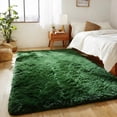 thumbnail image 3 of Area Rugs for Living Room Bedroom, 5'x8' Soft Fluffy Shag Indoor Floor Carpet for Living Room Bedroom Dining Room, Green, 3 of 6