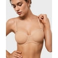 thumbnail image 4 of Women's Sheer Strapless Bras Mesh Sexy Unlined Plus Size See Through Underwire Bra, 4 of 6