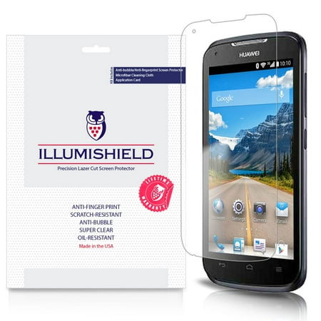 iLLumiShield Screen Protector w Anti-Bubble/Print 3x for Huawei Ascend Y520