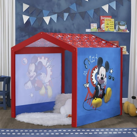 Disney Mickey Mouse Indoor Playhouse with Fabric Tent for Boys and Girls by Delta Children, Greenguard Gold Certified
