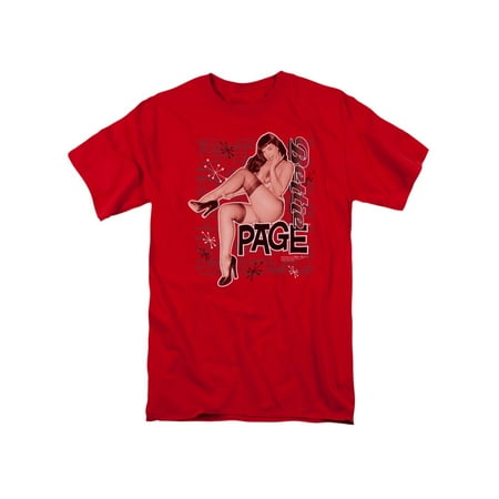 Bettie Page Pin - Bettie Page Retro Pose Hot Pin Up Model Icon T-Shirt Tee