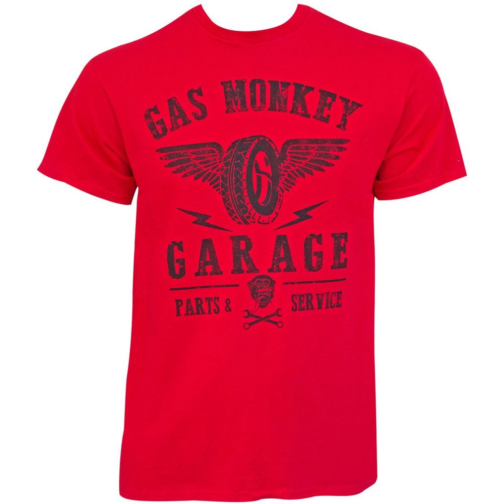 Gas Monkey Garage - Gas Monkey Garage Parts & Service Wings Adult T-Shirt - Walmart.com ...