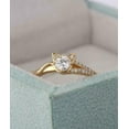 thumbnail image 4 of 2Ct Round Cut Lab Created Diamond Women's Wedding Cat Ring 14K Yellow Gold Plated, 4 of 4