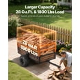 thumbnail image 2 of VEVOR Garden Utility Trailer, 28 Cu. ft & 1800lbs, Tow Behind Steel Dump Cart with Removable Rear Panel, Yard Trailers for ATV, UTV, 2 of 9