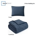 thumbnail image 2 of Mainstays 2-Piece Comforter Set, Washed Indigo, Twin, 2 of 10