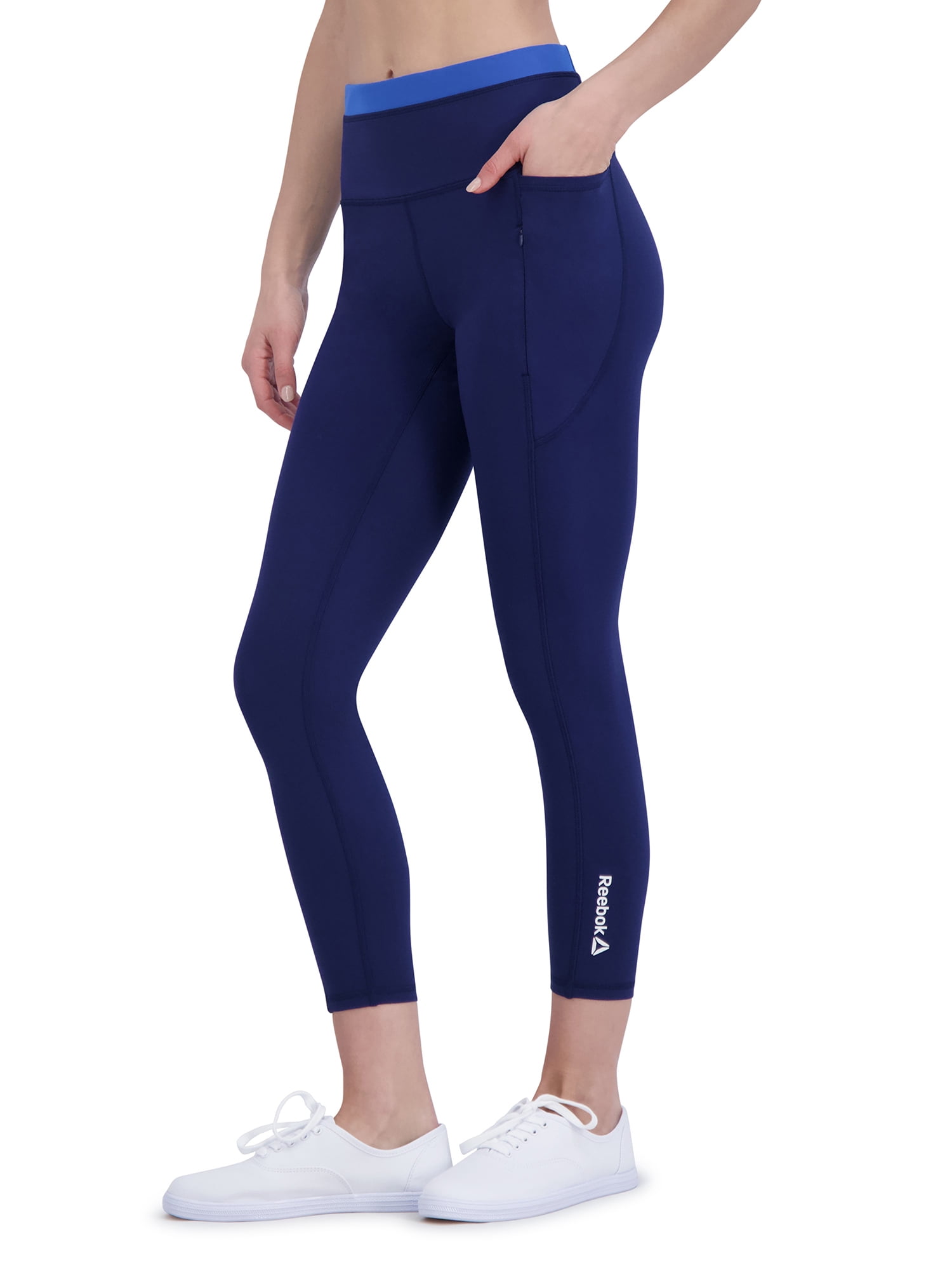 Reebok Women’s Athletic High Rise 7/8 Legging with 25” Inseam, Sizes XS-XXXL