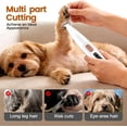 thumbnail image 3 of Pet MicroPrecision Trimmer, 2026 Dog Paw Trimmer with LED Light, Waterproof Dog & Cat Hair Shaver, Rechargeable Cordless Pet Hair Clippers for Trimming Paw, Ear, Face, Butt(2PCS+18mm Cutter Head), 3 of 9
