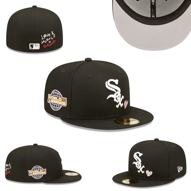 Chicago White Sox Fitted Hat Hombres Mujeres 59FIFTY Gorras De Ajuste Cerrado Deportivas Bordado Sombreros Topi 5LQXpangjing