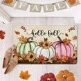 thumbnail image 4 of Oioii Fall Kitchen Mats for Floor Cushioned Anti Fatigue, Halloween Decor Indoor Mats, Orange Pumpkin Kitchen Rugs Non Slip(23.6x15.3in), 4 of 6