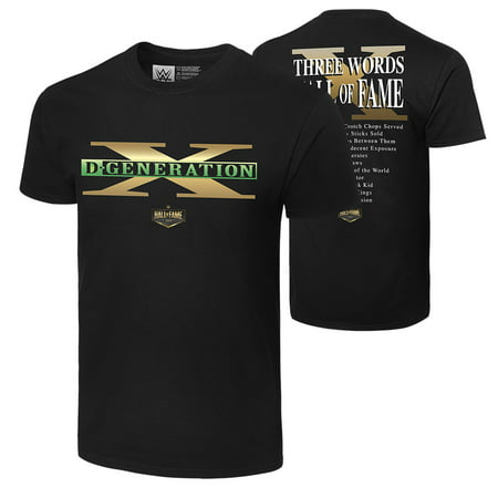 Official WWE Authentic D-Generation X Hall of Fame 2019 T-Shirt Black