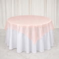 thumbnail image 5 of Efavormart 10 Pack Organza Table Overlay 72"x72" Blush - Sheer Table Topper, 5 of 5