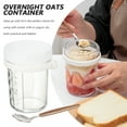 thumbnail image 2 of Overnight Oats Mason Storage Jars Oatmeal Container Overnight Oats Jar with Lid and Spoon 350ml, 2 of 6