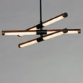 thumbnail image 4 of ET2 Rollo 6-Light LED Pendant - Antique Pecan / Black - E24943-APBK, 4 of 5