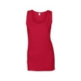 thumbnail image 4 of GILDAN G642L LADIES' SOFTSTYLE 4.5 OZ. FITTED TANK, Cherry Red, M, 4 of 6