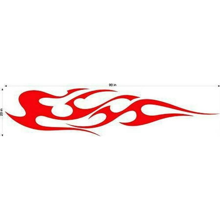 Auto Truck Car Boat Side Flames Tribal Decal Sticker TF017 Auto Truck Car Boat Side Flames Tribal Decal Sticker TF017