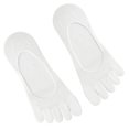thumbnail image 4 of Womens Toe Separated Invisible Socks Breathable Cotton Silicone Grip Antislip Low Cut Not Show Design Boat Socks Hosiery, 4 of 8