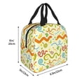 thumbnail image 4 of Kdxio Cartoon Snake8 Print Insulated Lunch Bag,Reusable Tote Lunch Box for Women Men,Leakproof Cooler Lunch Bags for Work Office Travel Picnic, 4 of 6