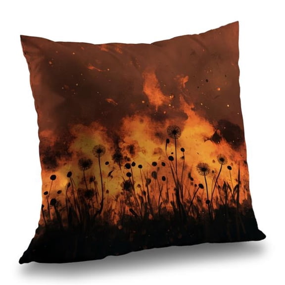 MWW C1PO181897LJXU 18 x 18 in. Ablaze Orange Outdoor Throw Pillow for Home Decor - Stylish Accent