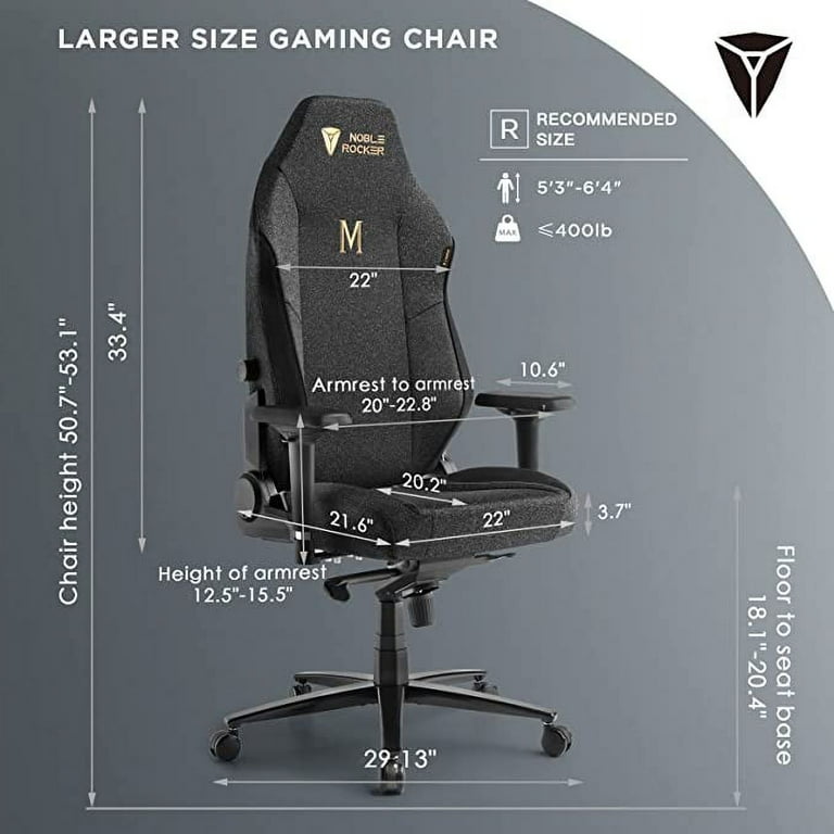 VANACC Gaming Chair Ergonomic PC Game Chair Lumbar Support Headrest 4D Armrests Computer Chair Big and Tall Comfortable Large Walmart