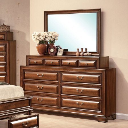 Rosewood Jewelry Chest - ACME Konane 6 Drawers & Top Jewelry Drawers Dresser in Brown Cherry