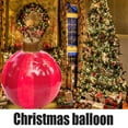 Christmas Balloon Red Grid Balloon For Christmas Party Decorations