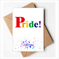thumbnail image 1 of Pride LGBT Rainbow Art Deco Fashion Welcome Back Greeting Cards Envelopes Blank, 1 of 3
