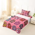 thumbnail image 5 of Homewish Dog Paws Twin Sheets,Cartoon Animal Bedding,Pink,3pcs,1 Fitted Sheet and 1 Pillowcase, 5 of 6