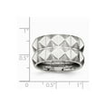thumbnail image 6 of Stainless Steel Brushed Grooved 12.00mm Band Size: 9; for Adults and Teens; for Women and Men, 6 of 6