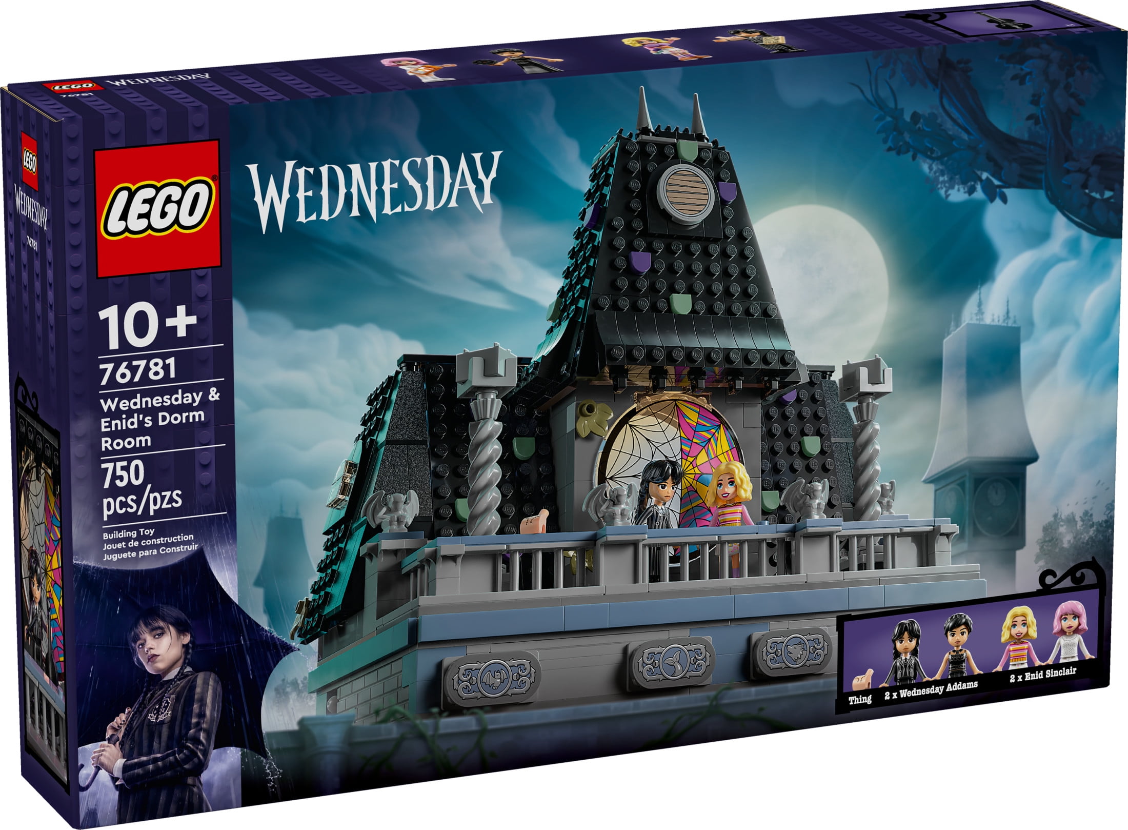 LEGO Wednesday & Enid's Dorm Room Playset - Building Toy for Pretend Play with 4 Minifigures - Wednesday Addams Doll for Kids, Girls & Boys, Ages 10+ - Gift Idea for Birthday - 76781