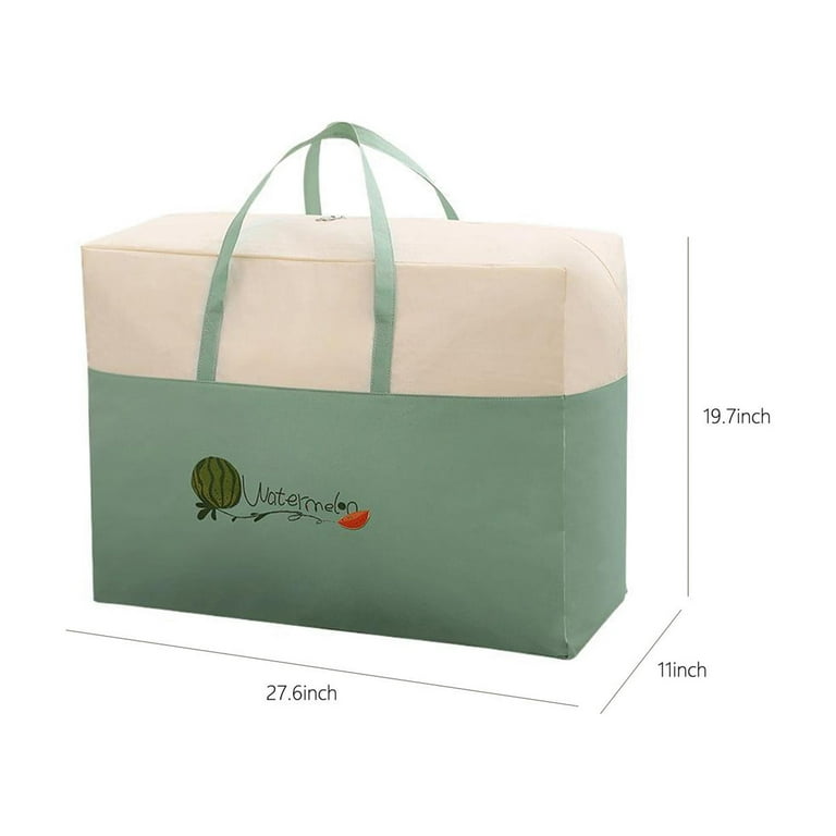 Large Laundry Bag with Zipper - Plastic Storage Bags with Zipper
