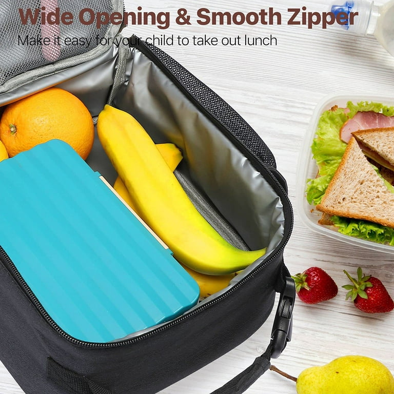 YOLITEE Insulated Lunch Box for Kids,Reusable Lunch Bag for Boys