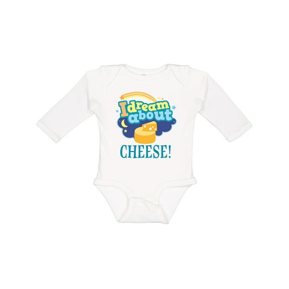 Inktastic Dream About Cheese Boys or Girls Long Sleeve Baby Bodysuit